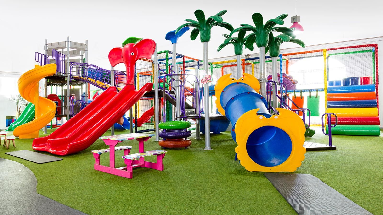Colorful Children's Play Area with EPDM Flooring